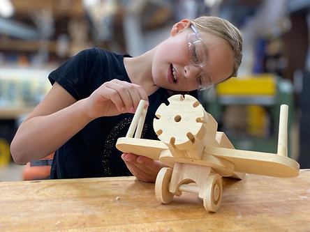 Build It Yourself BIY-KT-02-001-EA Stunt Biplane Woodworking Kit