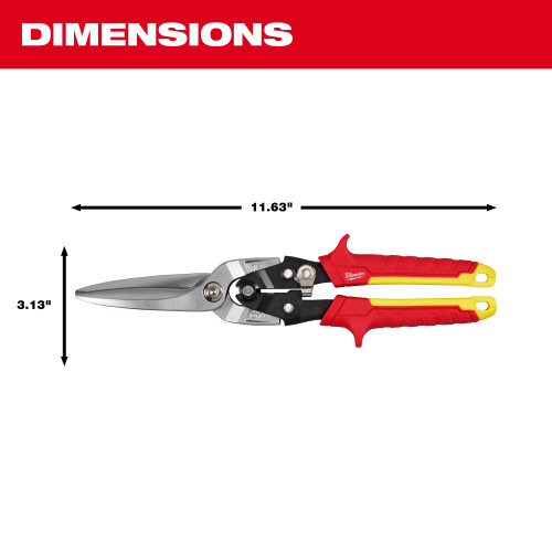 Milwaukee MIL-48-22-4567 Long Cut Aviation Snips