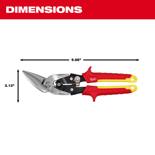 Milwaukee MIL-48-22-4562 Straight Cutting Offset Aviation Snips