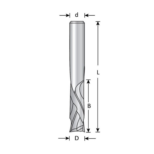 Dimar DIM-SCC-XX Solid Carbide Compression Spiral Router Bit 2 Flute