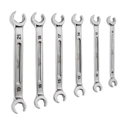 Milwaukee MIL-48-22-9471 6-Piece Double End Flare Nut Wrench Set - Metric