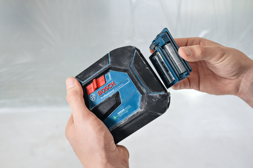 Bosch BOS-GLL100-42G GLL100-42GL 3.7V Green-Beam Self-Leveling Cross-Line Laser with 3.0Ah Li-Ion Battery