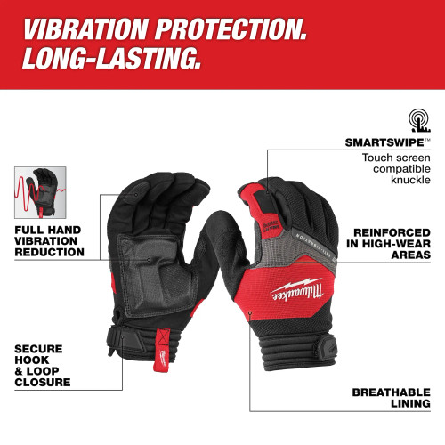 Milwaukee MIL-48-73-877XX Anti-Vibration Work Gloves