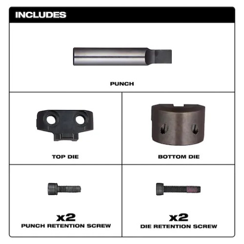 Milwaukee MIL-48-44-0274 10Ga Nibbler Punch & Die Set