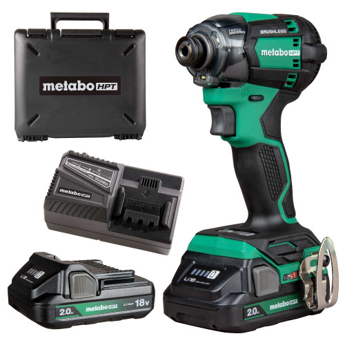 Metabo HPT HPT-WH18DCM 18V MultiVolt Triple Hammer BOLT Impact Driver 2x2.0Ah Kit