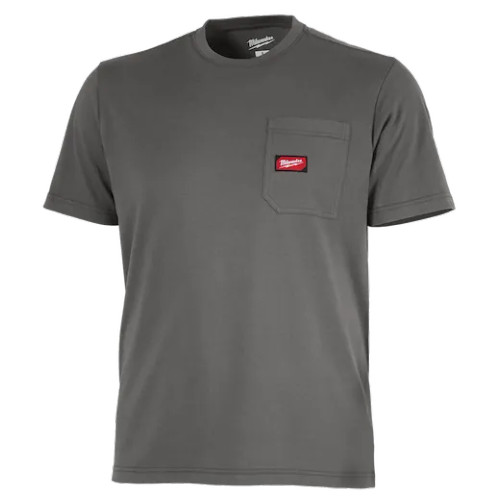 Milwaukee MIL-605GXX GRIDIRON Short Sleeve Pocket T-Shirt - Gray