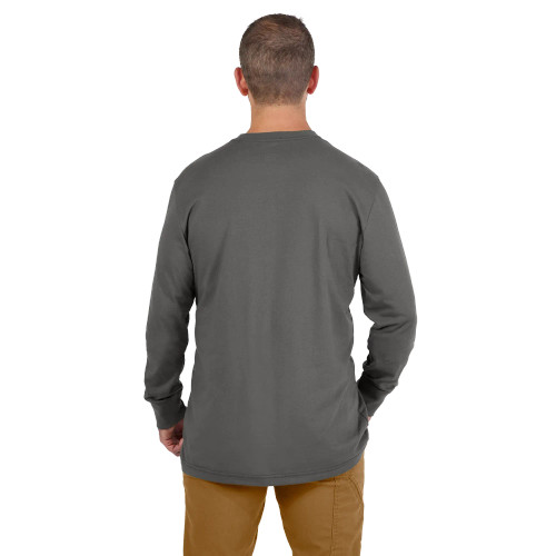 Milwaukee MIL-606GXX GRIDIRON Long Sleeve Pocket T-Shirt - Gray