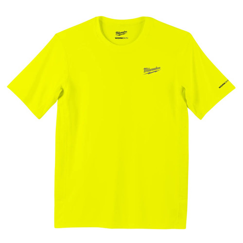 Milwaukee MIL-414HVXX WORKSKIN Lightweight Performance Short Sleeve Shirt - High Visibility