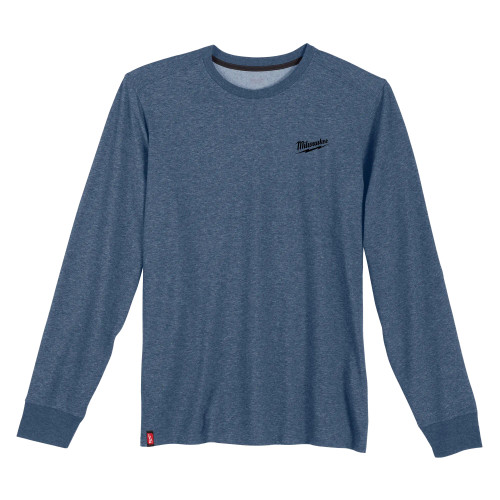 Milwaukee MIL-604BLXX FREEFLEX Hybrid Long Sleeve Work Tee - Blue