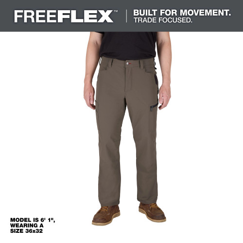 Milwaukee MIL-M651NXX FREEFLEX Mens Tech Pants - Brown
