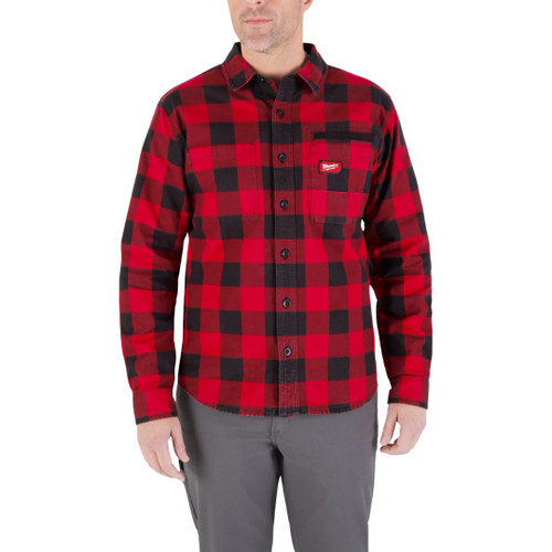Milwaukee MIL-M551RXX GRIDIRON Flannel Shirt - Red