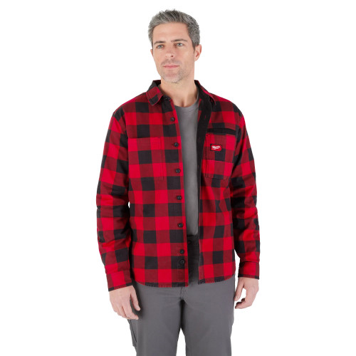 Milwaukee MIL-M551RXX GRIDIRON Flannel Shirt - Red