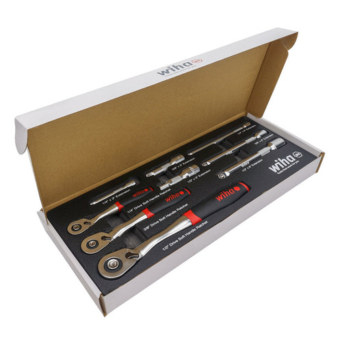 Wiha Tools WIHA-33388 9-Piece SoftFinish Ratchet Tray Set