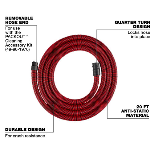 Milwaukee MIL-49-90-1971 20ft Accessory Hose