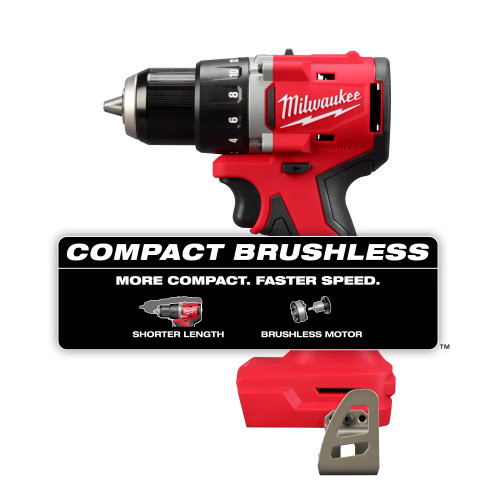 Milwaukee MIL-3601-20 M18 Compact Brushless 1/2in Drill/ Driver