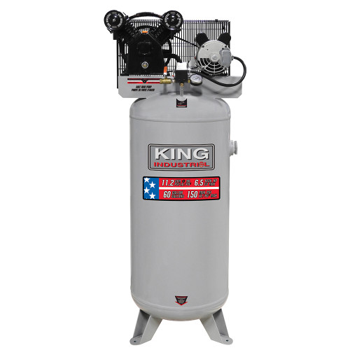 King Canada KING-KC-6160V2 Stationary 6.5 Peak HP 60 Gallon Air Compressor