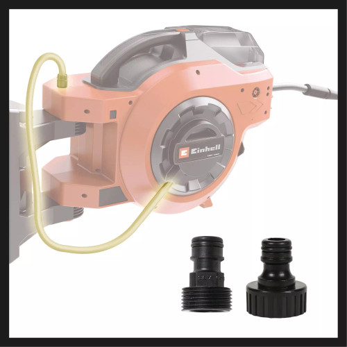 Einhell EIN-4173779 18V Cordless 5/8 Inch X 100 Ft Retractable Water Hose Reel