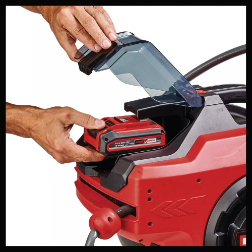 Einhell EIN-4173779 18V Cordless 5/8 Inch X 100 Ft Retractable Water Hose Reel