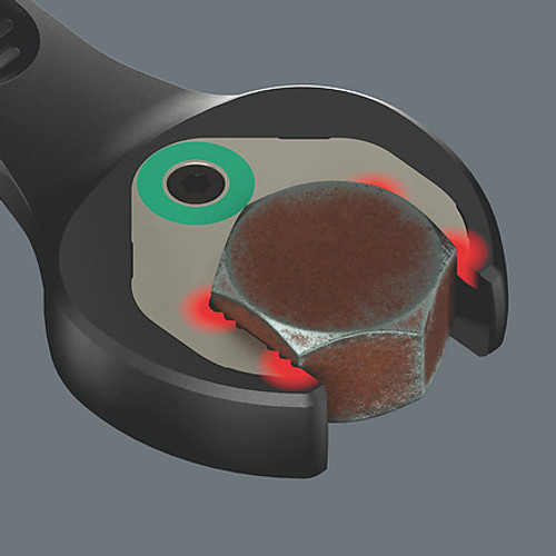 Wera Tools Wera-05020017001 6000 Joker Black Edition 11 Set 1 Ratcheting Combination Wrenches Set, 11-Pieces