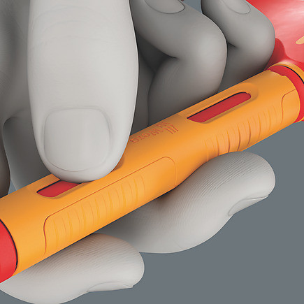 Wera Tools Wera-05005122001 VDE-Insulated T-Handle Adapter Screwdriver With Ratchet Functionality For 3/8in Sockets