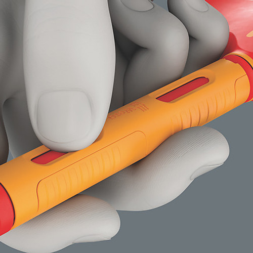 Wera Tools Wera-05005121001 VDE-Insulated T-Handle Adapter Screwdriver With Ratchet Functionality For 1/4in Sockets