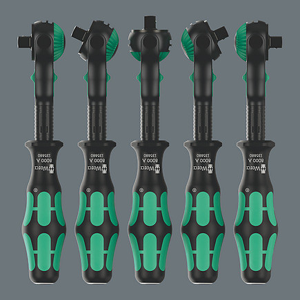 Wera Tools Wera-05135880001 8000 A Black Edition Zyklop Speed Ratchet With 1/4in Drive