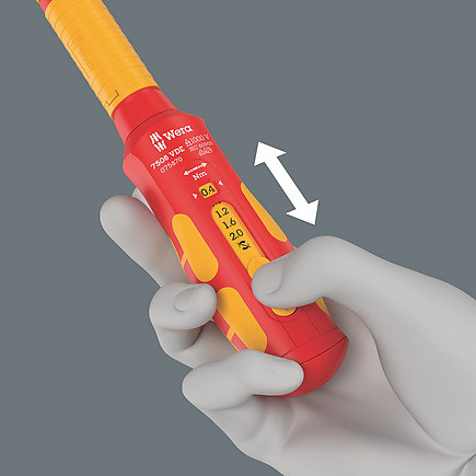 Wera Tools Wera-05075870001 7508 VDE Kraftform Safe-Torque Speed Torque Screwdriver, 0.4-2.0 Nm