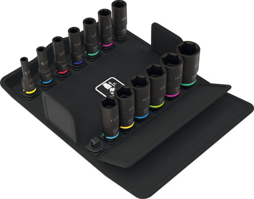 Wera Tools Wera-05005581001 8790 B Impaktor Deep Imperial Set 1, 13-Pieces