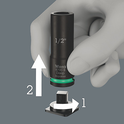 Wera Tools Wera-05005581001 8790 B Impaktor Deep Imperial Set 1, 13-Pieces