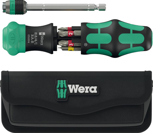 Wera Tools Wera-05051515001 Kraftform Kompakt 25 RA-R With Pouch, 6-Pieces