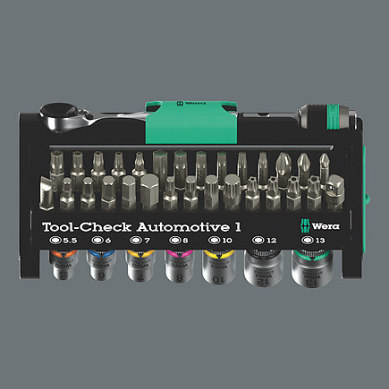 Wera Tools Wera-05049065001 Tool-Check Automotive 1, 38-Pieces