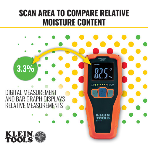 Klein Tools KLE-ET140 Pinless Moisture Meter