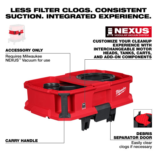 Milwaukee MIL-0990-20 NEXUS Dedicated Debris Separator