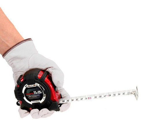 Tajima TAJ-GS-MC25/7.5MBW 25ft/7.5m GS-LOCK Tape Measure with Horned Magnetic Hook & Compatible Clip