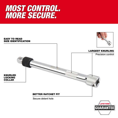 Milwaukee MIL-43-24-1/2IN-XX 1/2in Drive Locking Extension