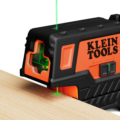 Klein Tools KLE-93MCLPG Compact Green Cross-Line Laser Level with Plumb Spot