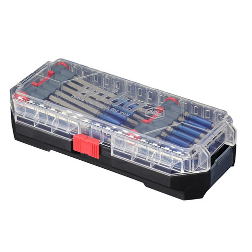 Wiha Tools WIHA-76821 24-Piece TerminatorBlue Impact Bit Set with Nut Setters and Adapter