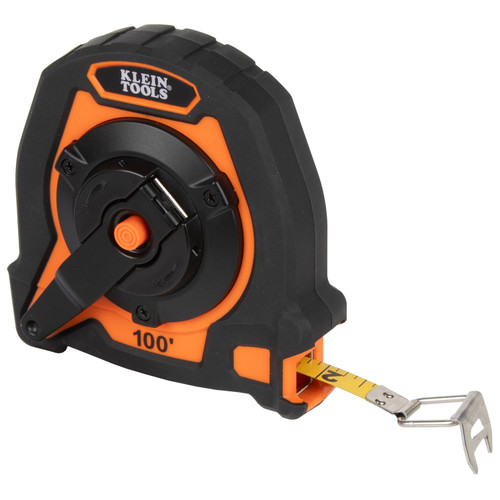 Klein Tools KLE-94100CR 100ft Closed Reel Long Tape Measure