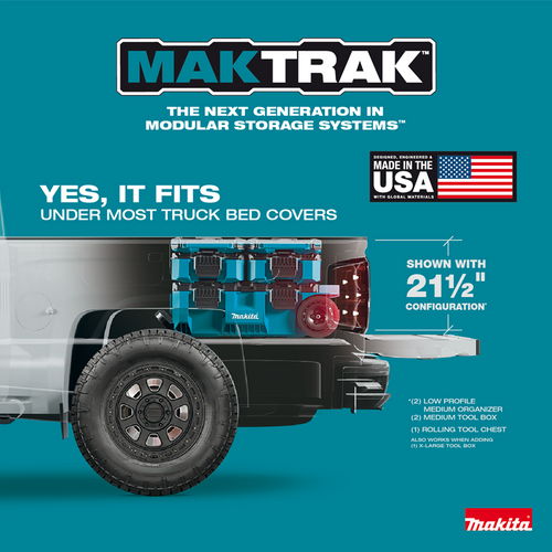 Makita MAK-T-90059 MAKTRAK Low Profile Medium Organizer