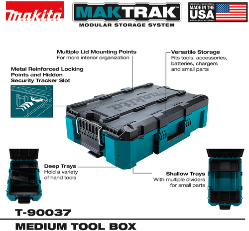 Makita MAK-T-90037 MAKTRAK Medium Tool Box