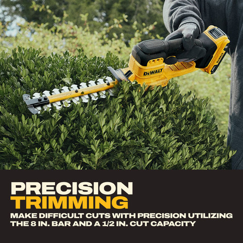 DEWALT DEW-DCHT823D1 20V MAX 8in Cordless Compact Hedge Trimmer 2.0Ah Kit