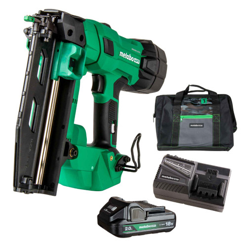 Metabo HPT HPT-NT1865DSAM 18V MultiVolt Brushless Pro 16ga Straight Finish Nailer 2.0Ah Kit