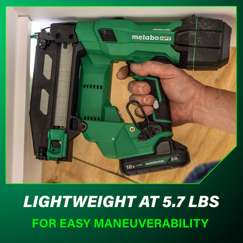 Metabo HPT HPT-NT1865DSAM 18V MultiVolt Brushless Pro 16ga Straight Finish Nailer 2.0Ah Kit