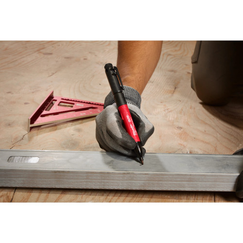 Milwaukee MIL-48-22-3113 INKZALL Double Sided Black Jobsite Marker - Fine Point And Chisel Tip