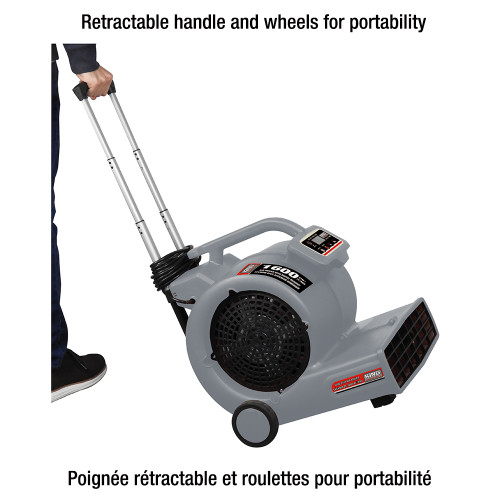 King Canada KING-KC-1600AM 1600 CFM High Velocity Air Mover with Digital Readout