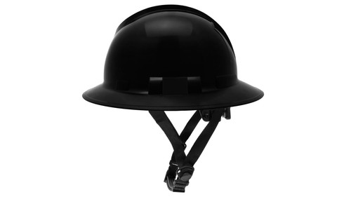 Pyramex PYR-HPT256111 Ridgeline Type 2 Non-Vented Full Brim Hard Hat - Black