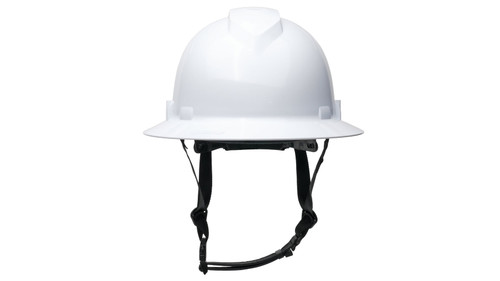 Pyramex PYR-HPT256110 Ridgeline Type 2 Non-Vented Full Brim Hard Hat - White