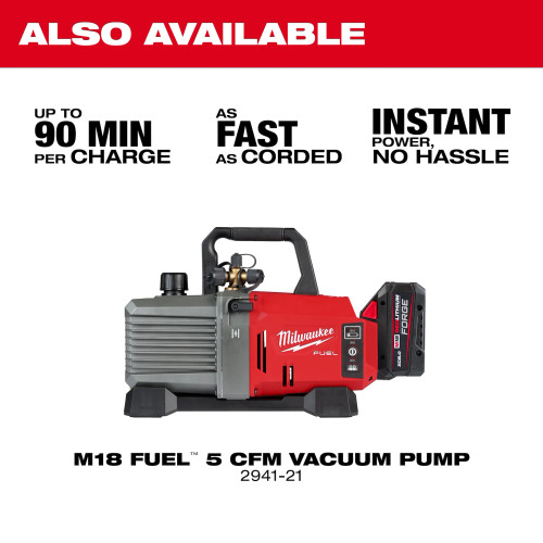 Milwaukee MIL-2938-21 M18 Brushless Refrigerant Recovery Machine FORGE 12.0Ah Kit