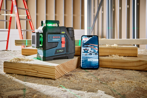 Bosch BOS-GLL330-42CGL 12V MAX 360⁰ Connected Green-Beam Three-Plane Leveling and Alignment Laser 2.0Ah Kit