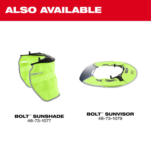 Milwaukee MIL-48-73-1078 Bolt Sunvisor with Sunshade